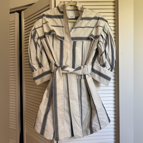 Acler Kingsway Collared Stripe Mini Dress - Picture 2 of 8